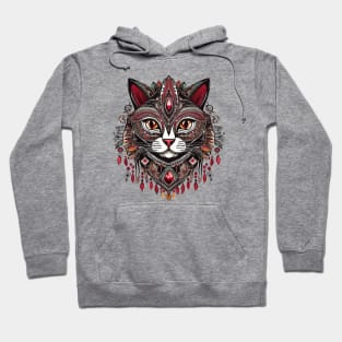 Regal Feline Aura Hoodie